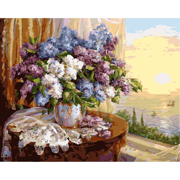 Картина по номерам Квіти - Букет сирени