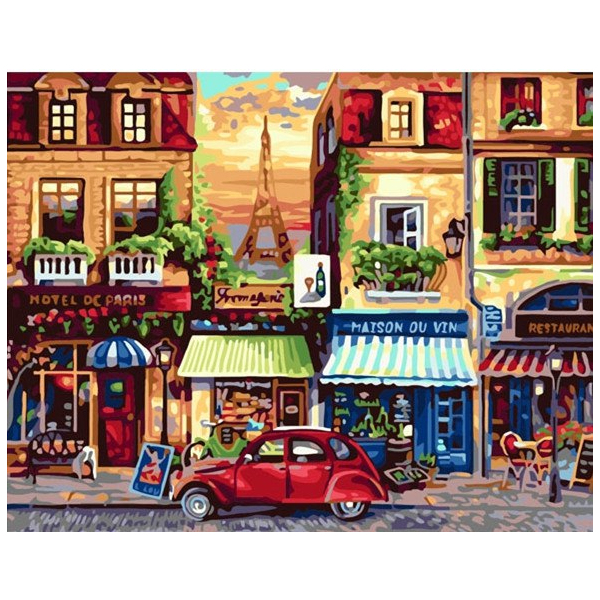 Картина по номерам Города - Вулички Парижа