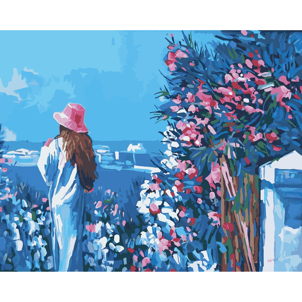 Картина по номерам Природа - Прогулка по набережной