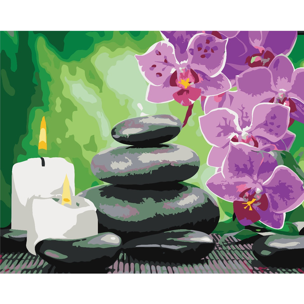 Картина по номерам Квіти - Релакс