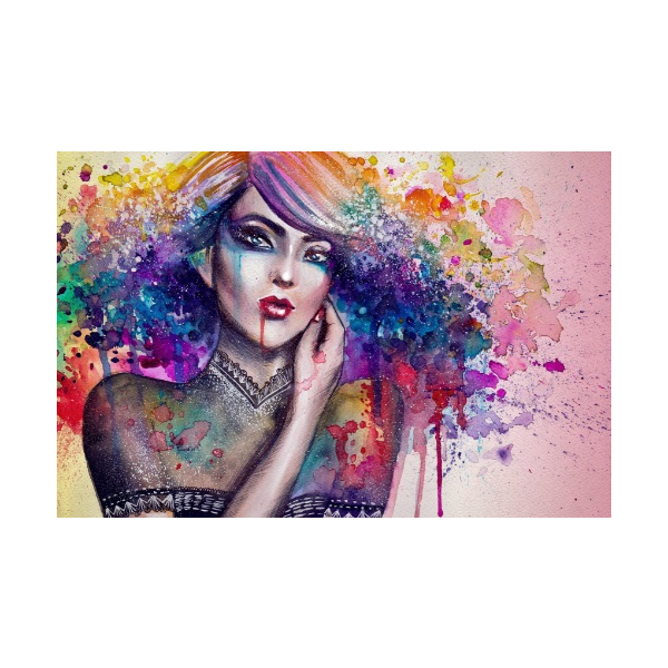 Картина по номерам Люди на картинах - Загадочный взгляд