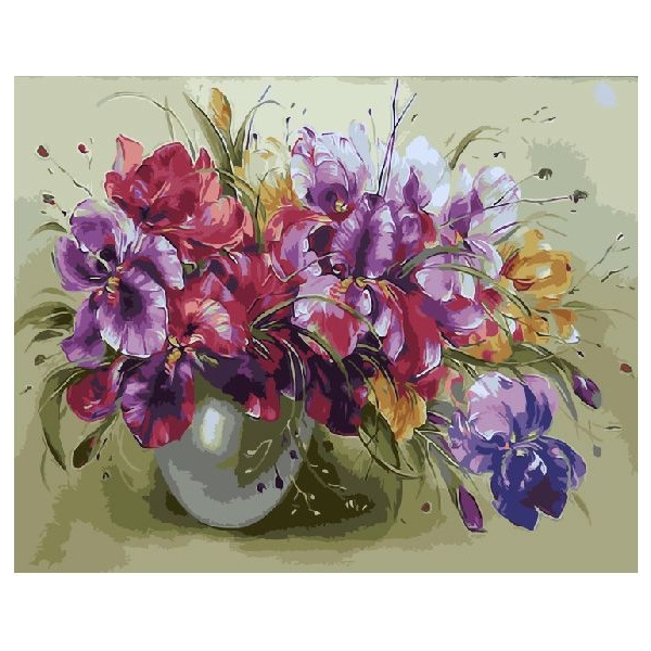 Картина по номерам Квіти - Іриси