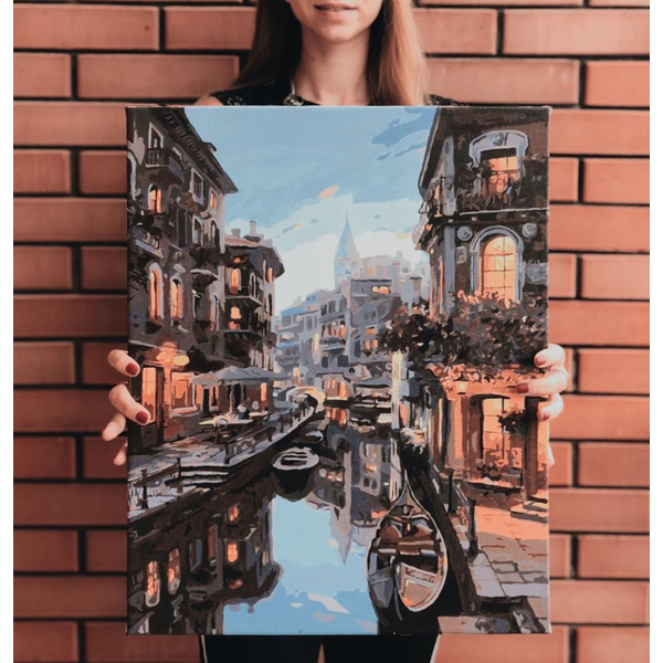 Картина по номерам Города - Нічна Венеція