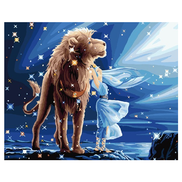 Картина по номерам Тварини, птахи та риби - Звёздный свет