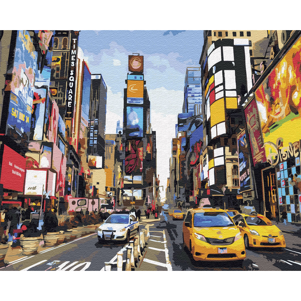 Картина по номерам Города - Життя Таймс-сквер