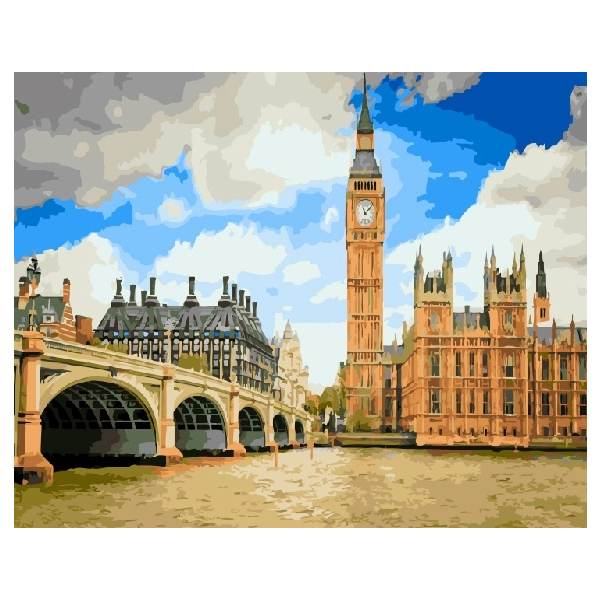 Картина по номерам Города - Набережна Лондона