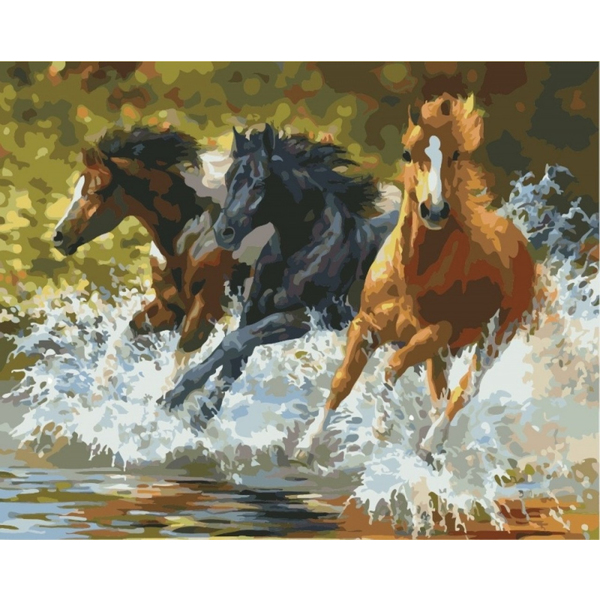 Картина по номерам Тварини, птахи та риби - Лошади природы