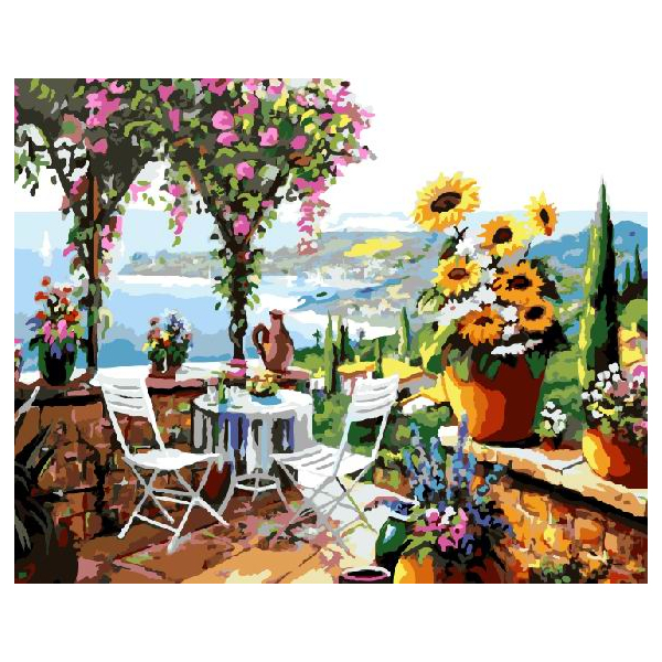 Картина по номерам Природа - Завтрак у моря