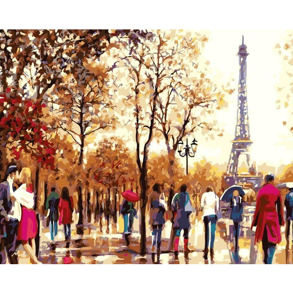 Картина по номерам Города - Осінній Париж