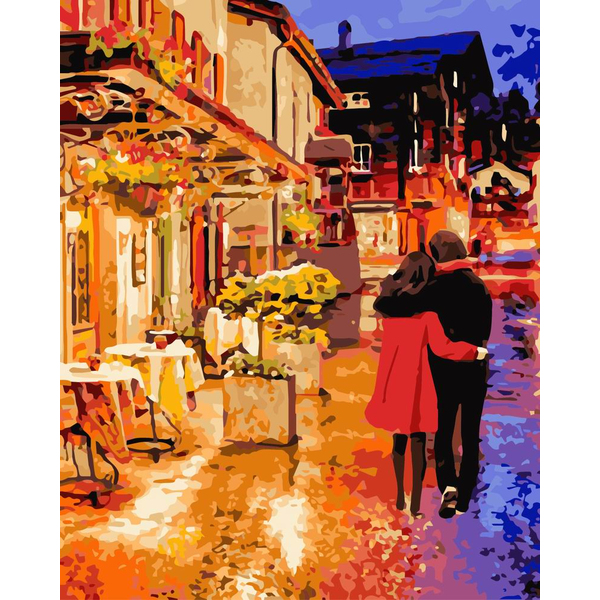 Картина по номерам Люди на картинах - Момент перед запливом