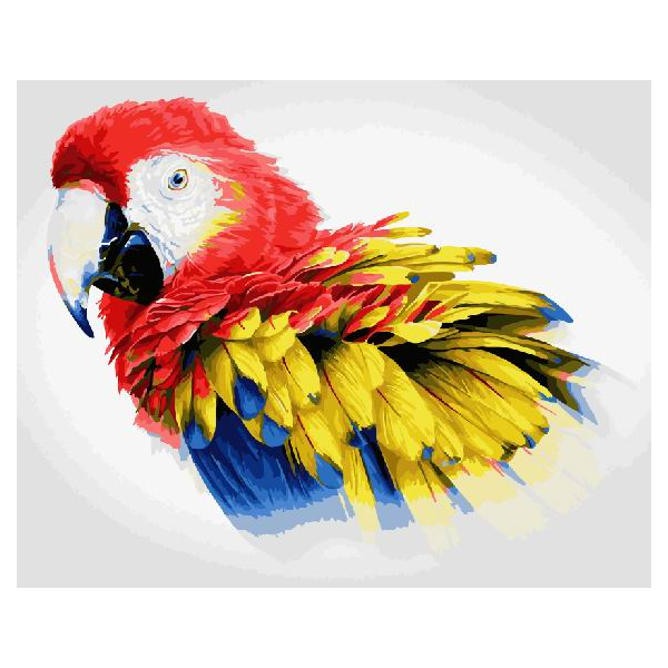 Картина по номерам Тварини, птахи та риби - Попугай Ара