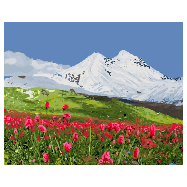 Картина по номерам Пейзажі - Эльбрус