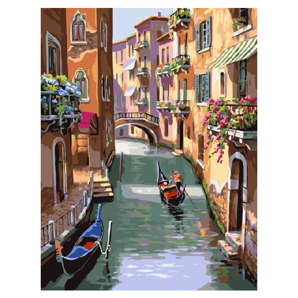 Картина по номерам Города - Канал у Венеції в Італії