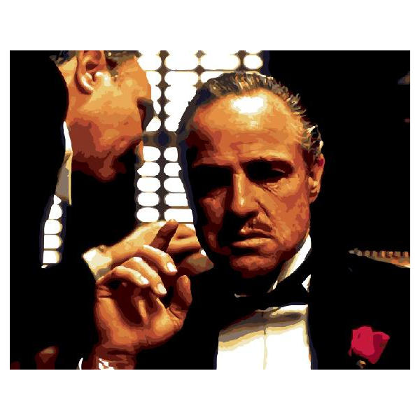 Картина по номерам Чоловічі - Хрещений батько