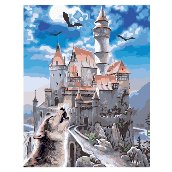 Картина по номерам Пейзажі - Волшебный замок