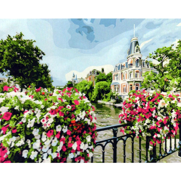 Картина по номерам Города - Город Амстердам