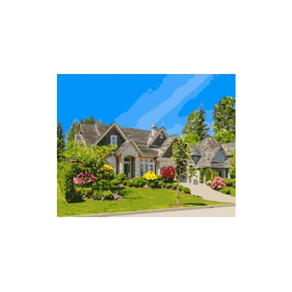 Картина по номерам Пейзажі - Родной дом