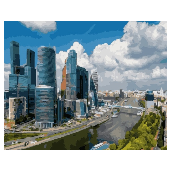 Картина по номерам Города - Центр міста