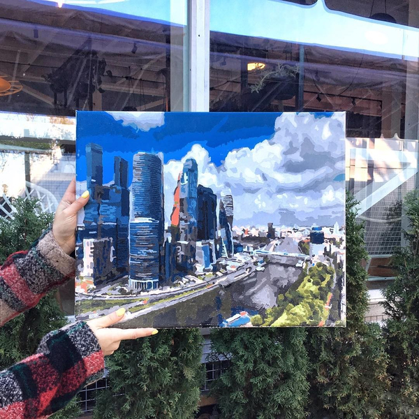 Картина по номерам Города - Центр міста