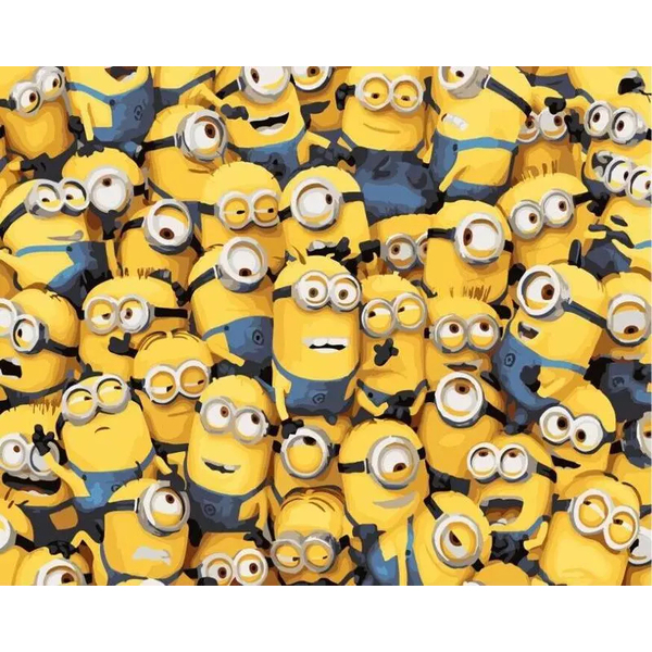 Картина по номерам Мультфільми, комікси, аніме - Толпа миньонов