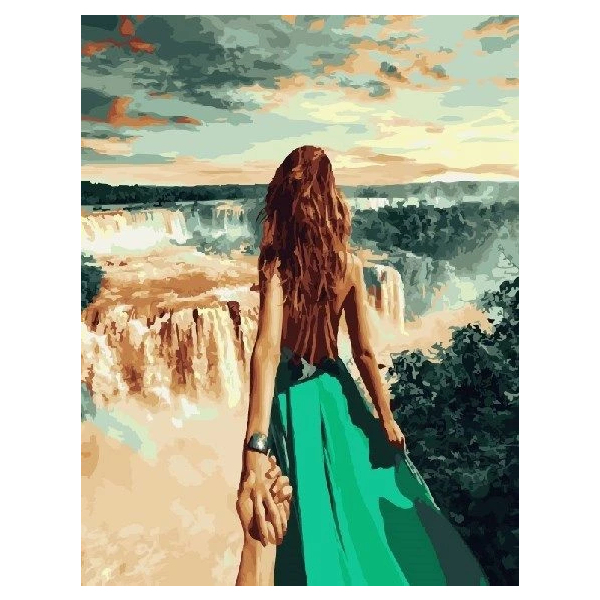 Картина по номерам Авторські колекції - Слідуй за мною: Ніагарський водоспад