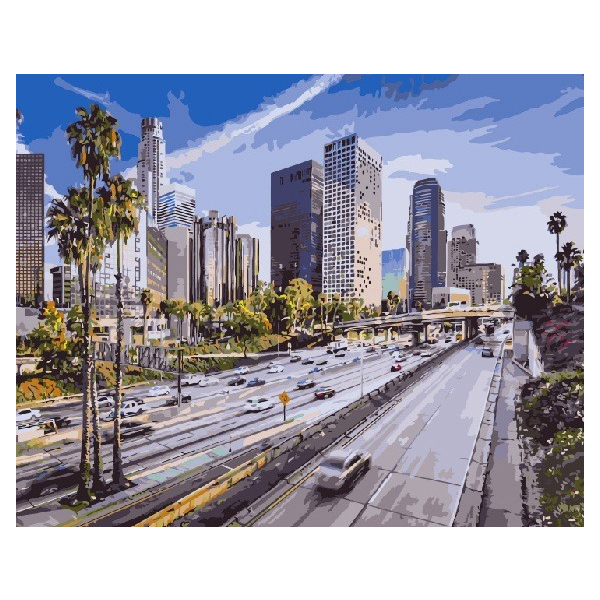 Картина по номерам Пейзажі - Лос-Анджелес
