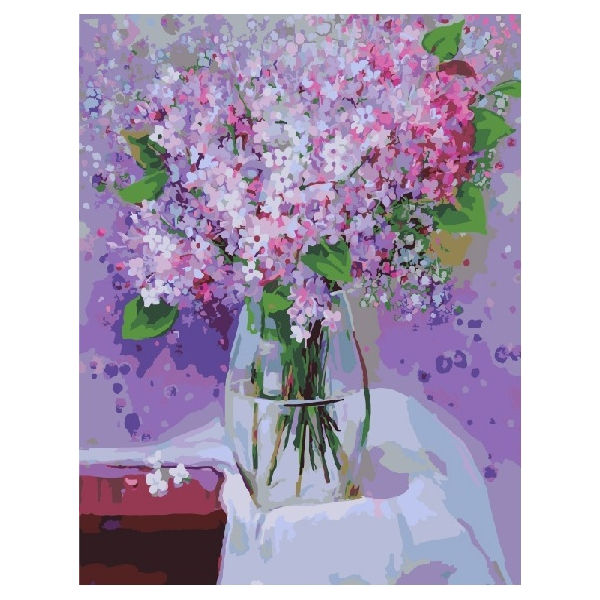 Картина по номерам Квіти - Сиреневый букет