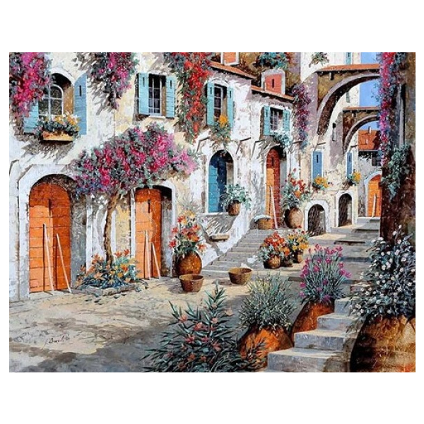 Картина по номерам Пейзажі - Очаровательная улица