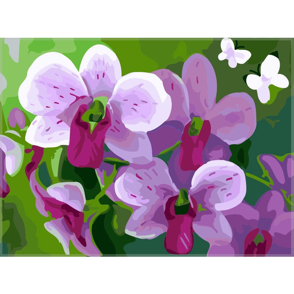 Картина по номерам Квіти - Цветки