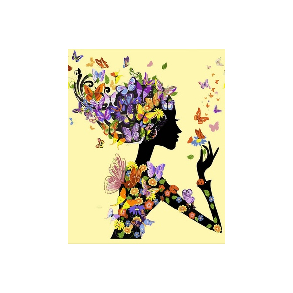 Картина по номерам Квіти - Силует весны