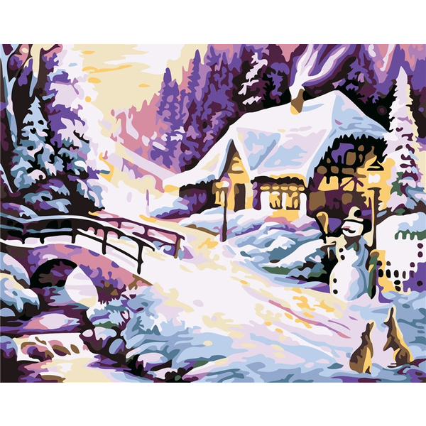 Картина по номерам Пейзажі - Избушка