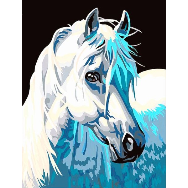 Картина по номерам Тварини, птахи та риби - Благородноя лошадь