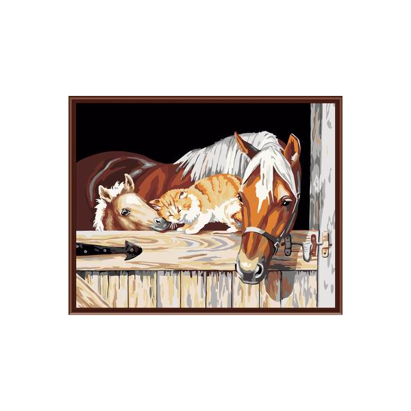 Картина по номерам Тварини, птахи та риби - Домашний хлев