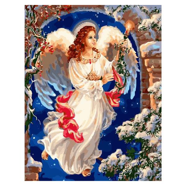 Картина по номерам Діти та ангели - Ангел охоронець