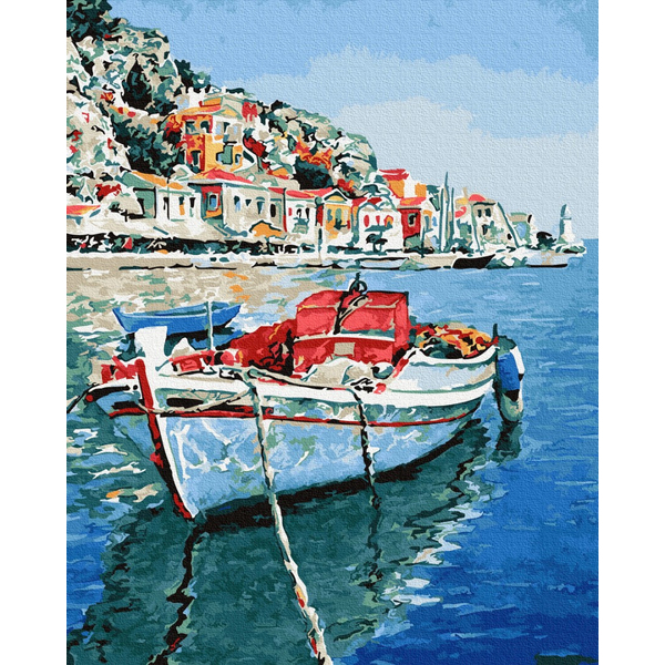 Картина по номерам Кораблі, автомобілі та літаки - Морський залив