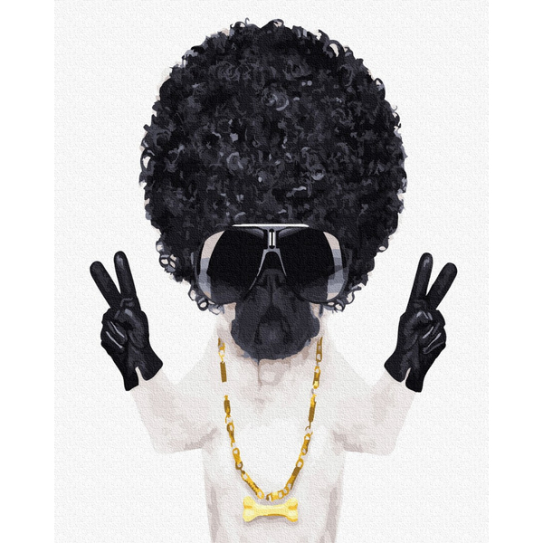 Картина по номерам Тварини, птахи та риби - Пес репер