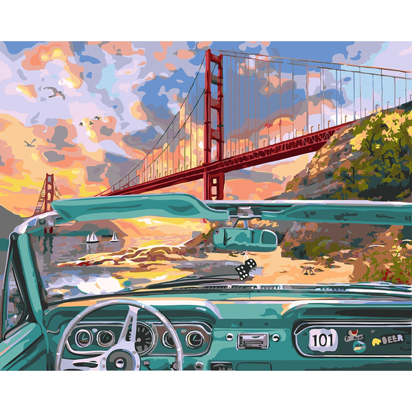 Картина по номерам Пейзажі - Мост Золотые ворота