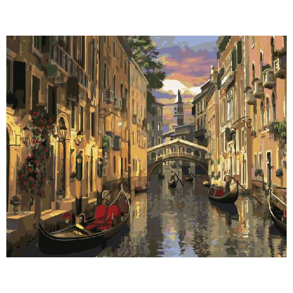 Картина по номерам Города - Нічна Венеція