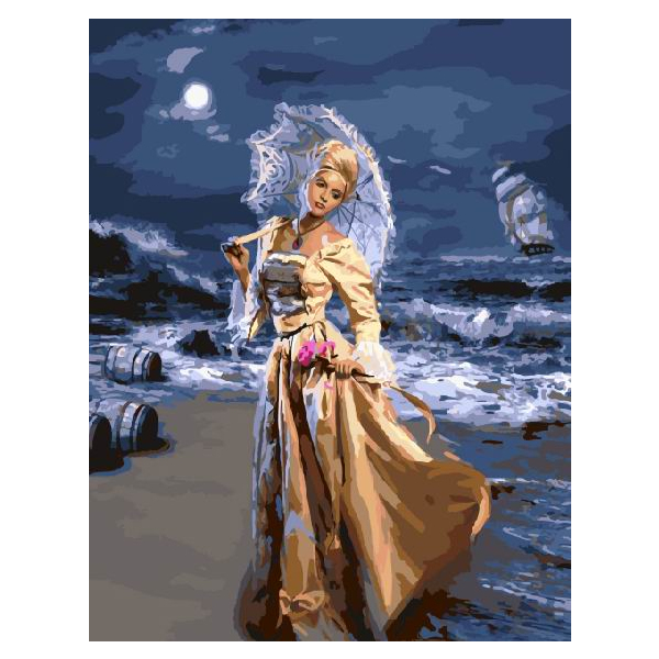 Картина по номерам Люди на картинах - Тягар очікування