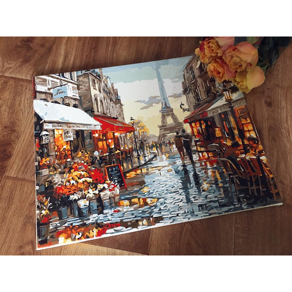 Картина по номерам Преміум картини - Париж після дощу