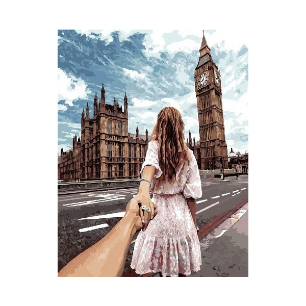 Картина по номерам Преміум картини - Следуй за мной Лондон