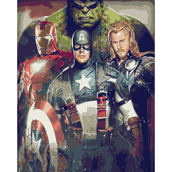 Картина по номерам Преміум картини - Супергерои