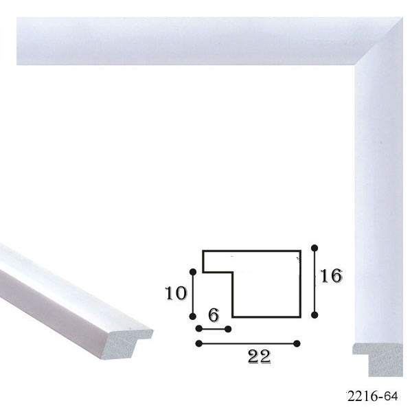 Багетні рами - Багетная рамка 2216 - 64 (белый)
