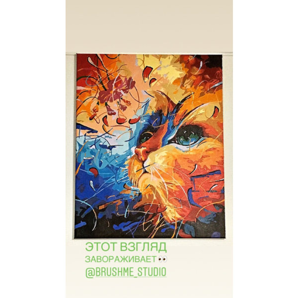 Картина по номерам Тварини, птахи та риби - Фантастическая кошка