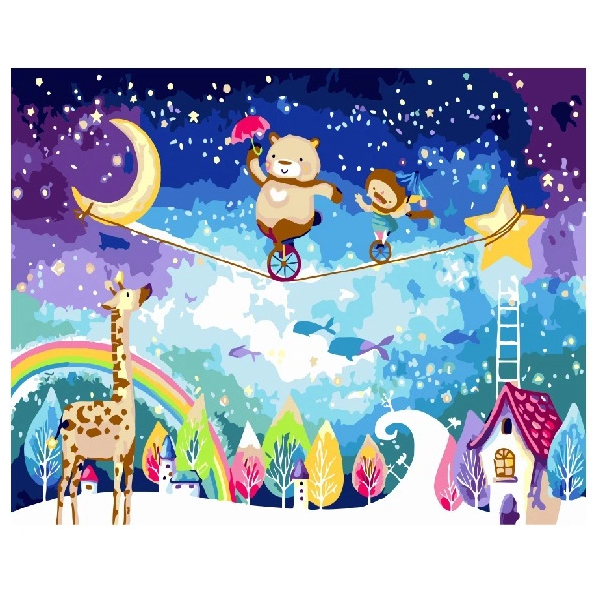 Картина по номерам Мультфільми, комікси, аніме - Плюшевый цирк