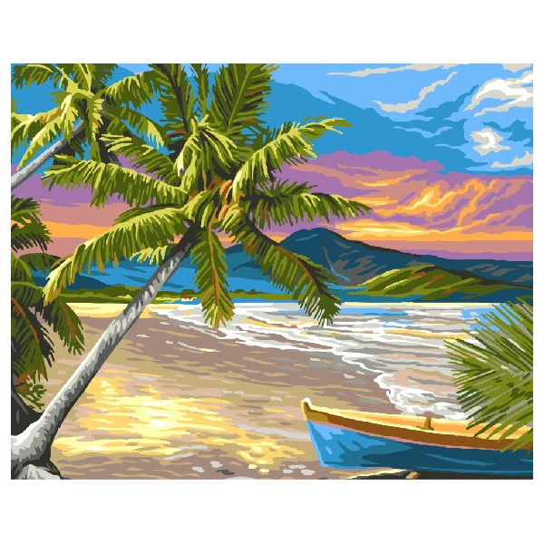 Картина по номерам Природа - Тропічний пляж