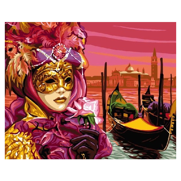 Картина по номерам Люди на картинах - Карнавал у Венеції