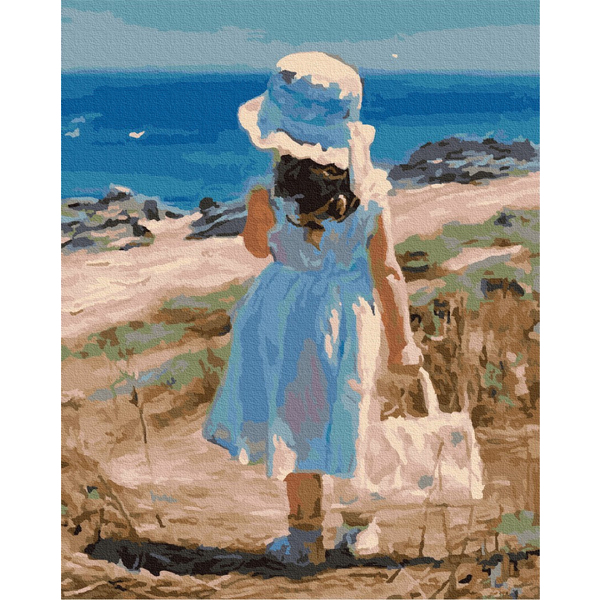 Картина по номерам Діти та ангели - Біля моря