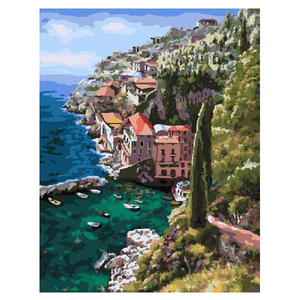 Картина по номерам Природа - Альпійське містечко