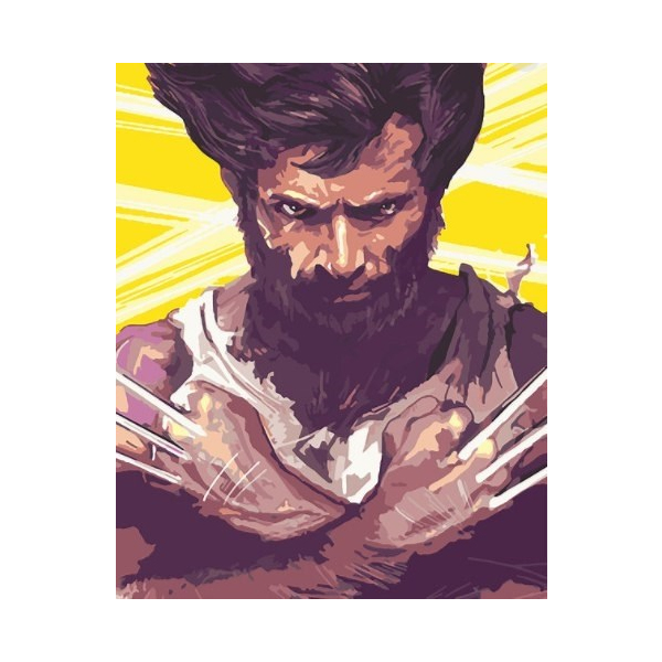 Картина по номерам Мультфільми, комікси, аніме - Росомаха